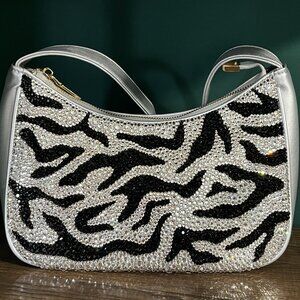 Rhinestone Encrusted Clutch: Sparkly Crystal Evening Bag